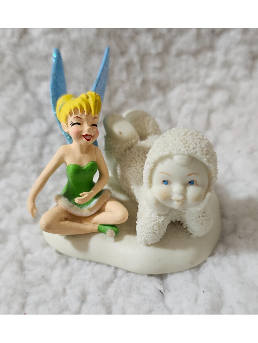 Dept 56 Tinker Bell GIGGLES WITH TINK Figurine SNOWBABIES Christmas 4027562 RARE